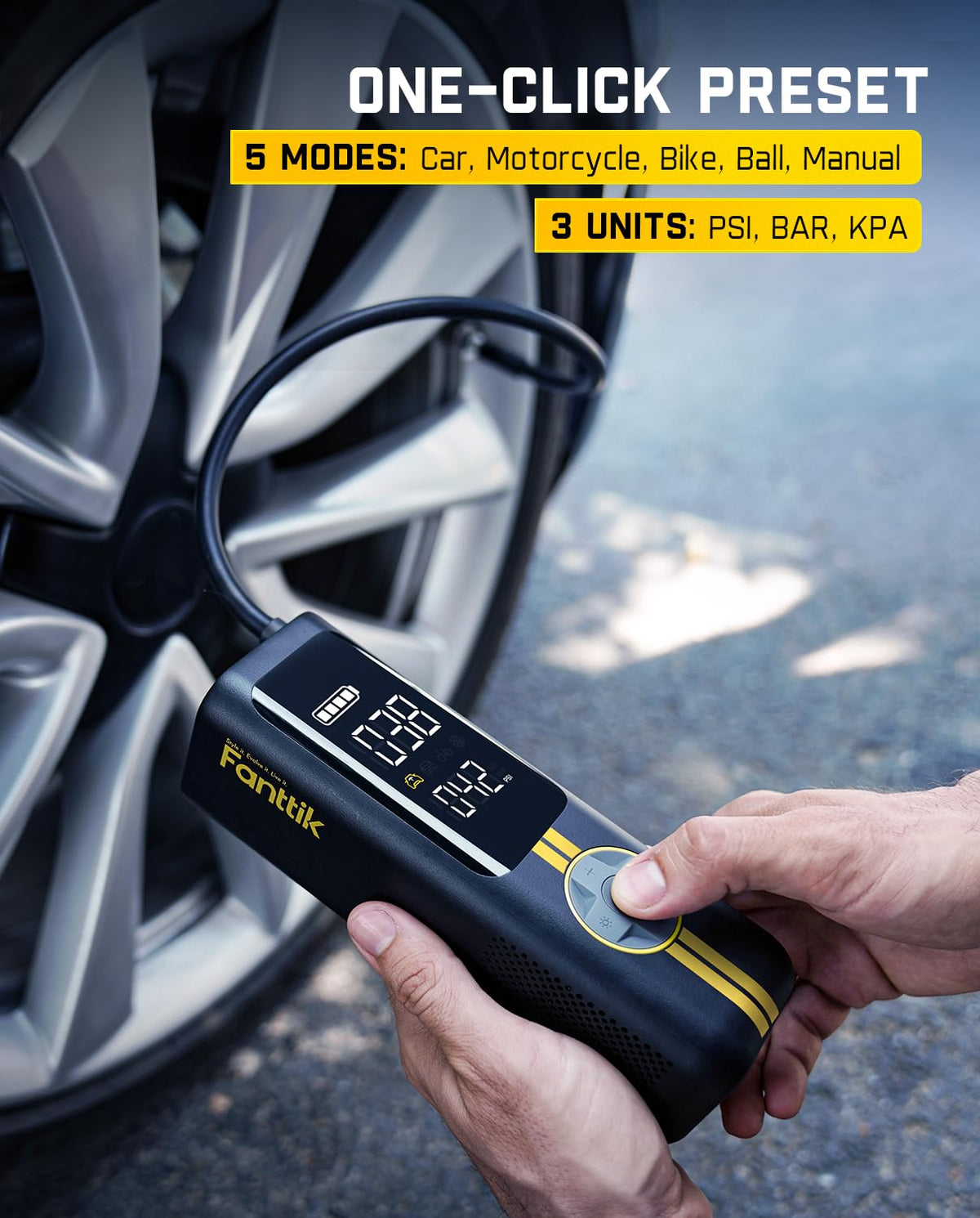 Portable Tire Inflator Air Pump B173