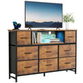 LED TV Stand Dresser with Charging Station K84873