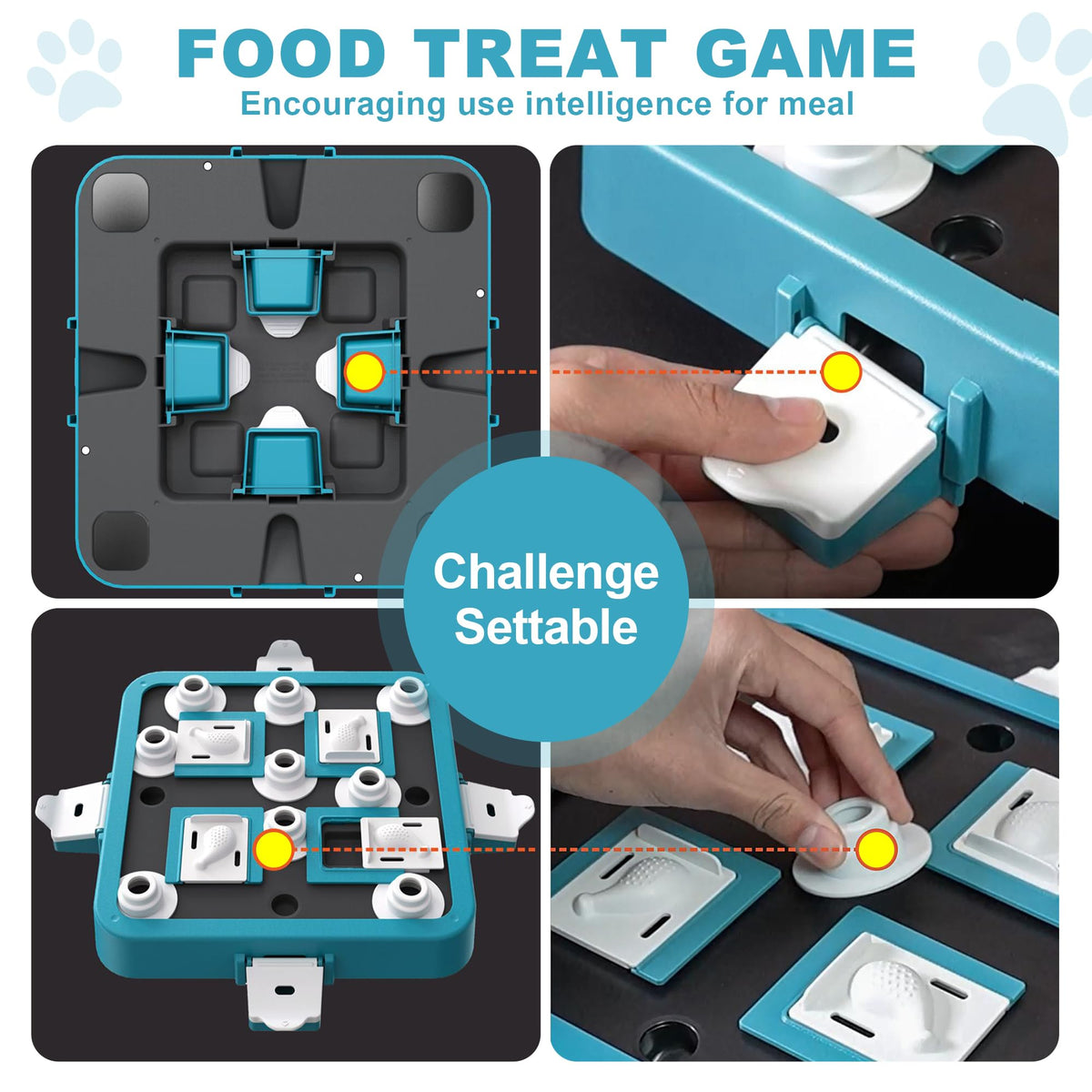 Dog Puzzle Toy Large Size Adjustable Levels Food Treat Game B46201
