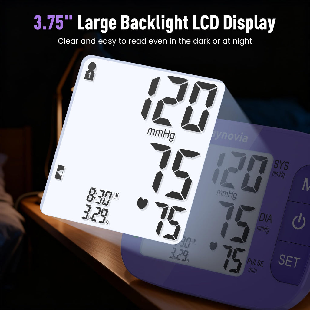 Upper Arm Blood Pressure Monitor 8.6-16.5 in Cuff Purple V6166