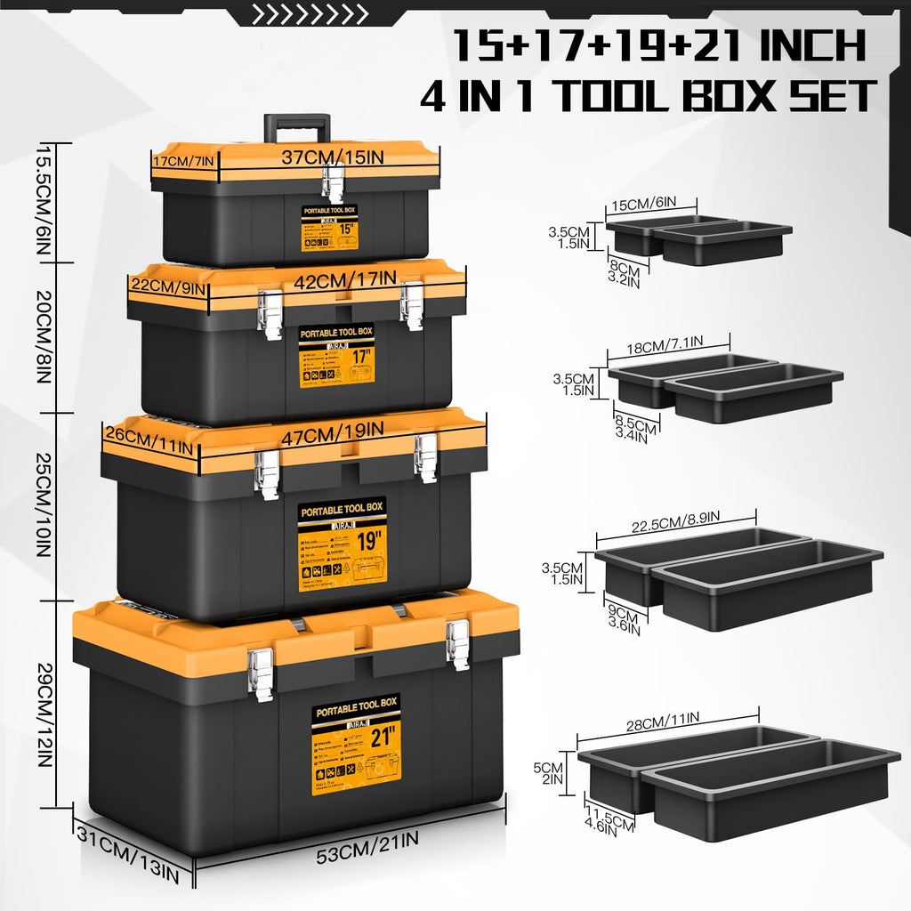4 In 1 Portable Tool Box Set V19525