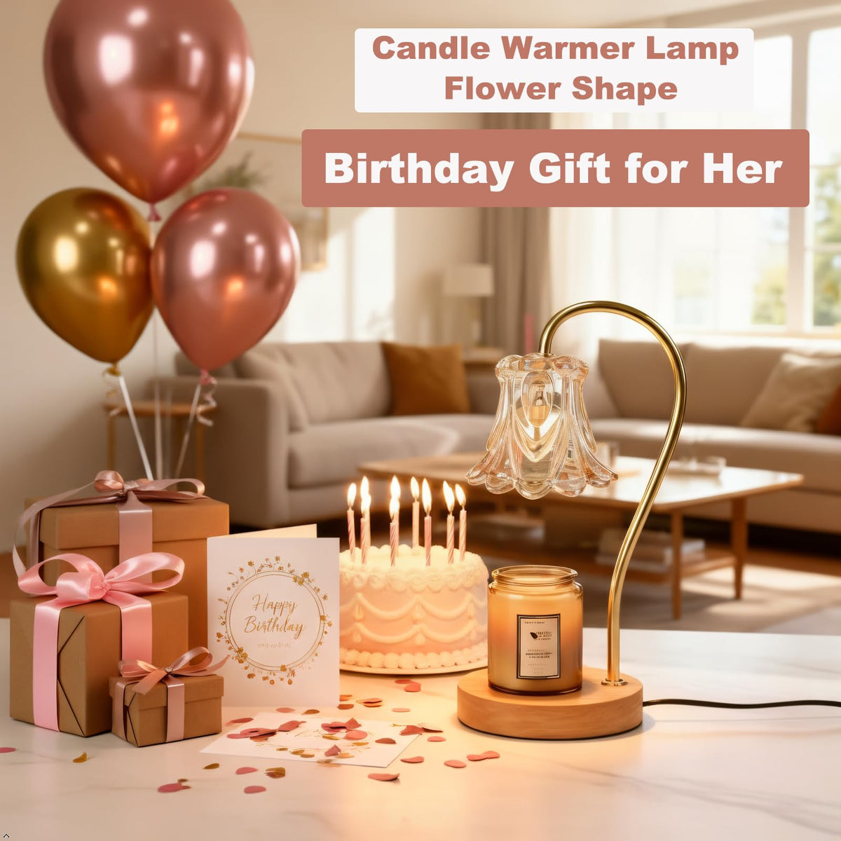 Candle Warmer Lamp with Timer Dimmable A88323