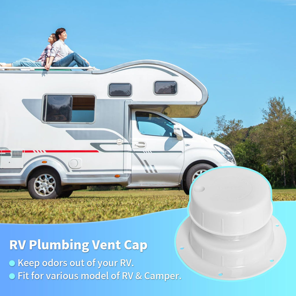RV Plumbing Vent Caps 2 Pack White P586835