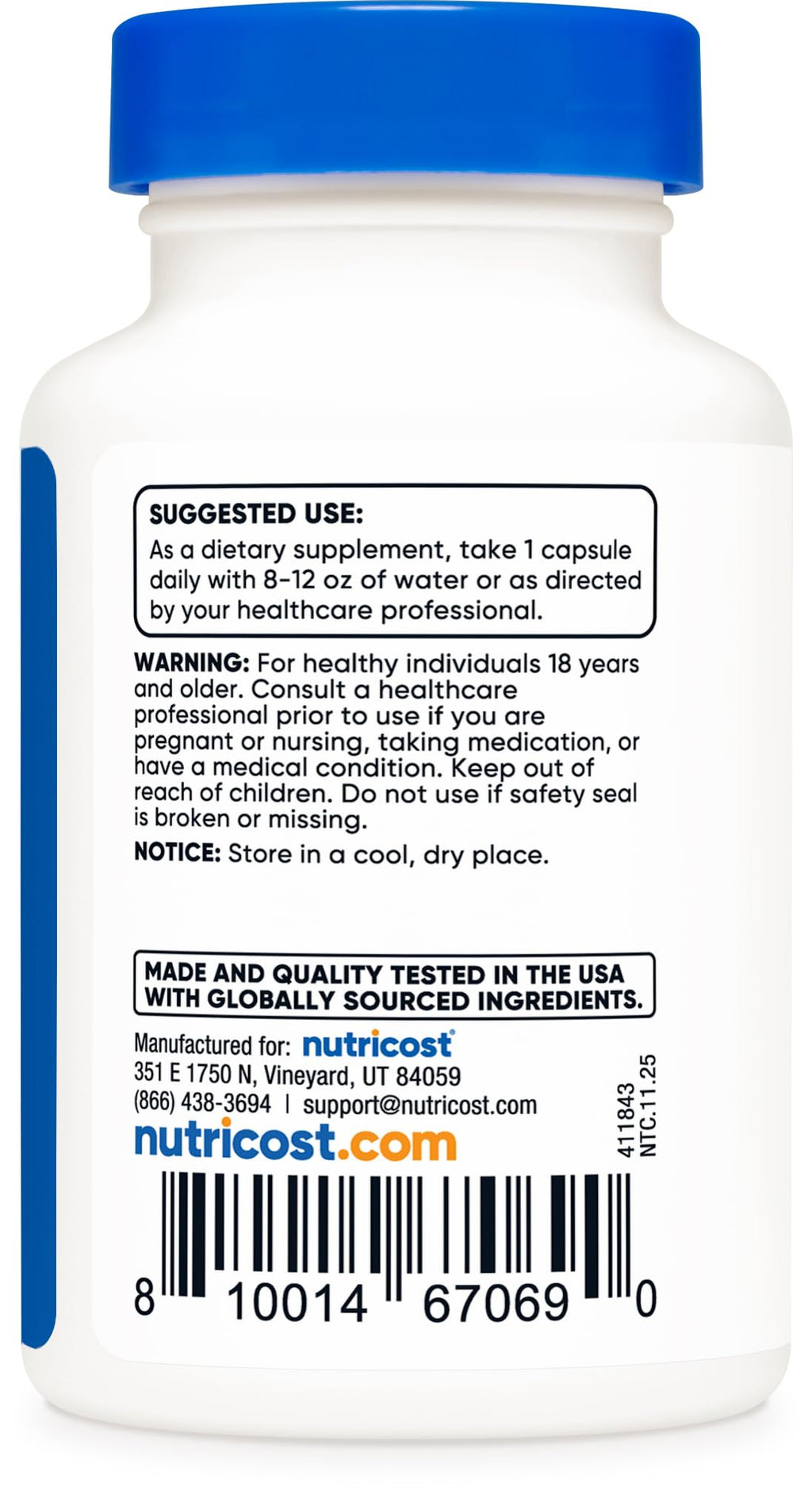 Tudca 500mg 30 Capsules Gluten Free D184064