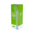 Disposable Striped Plastic Flex Straws, 100 Count P8190