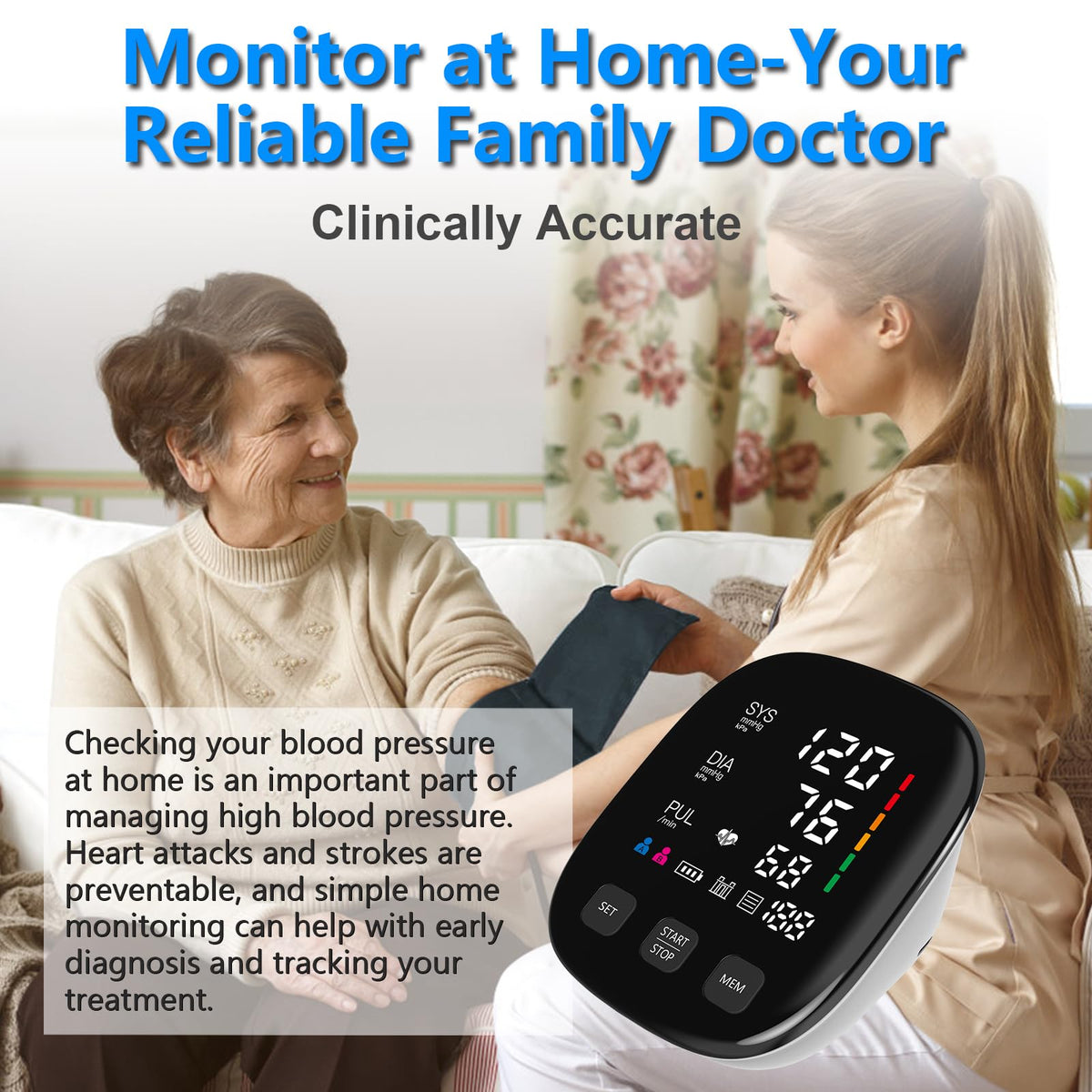 Upper Arm Blood Pressure Monitor Y262