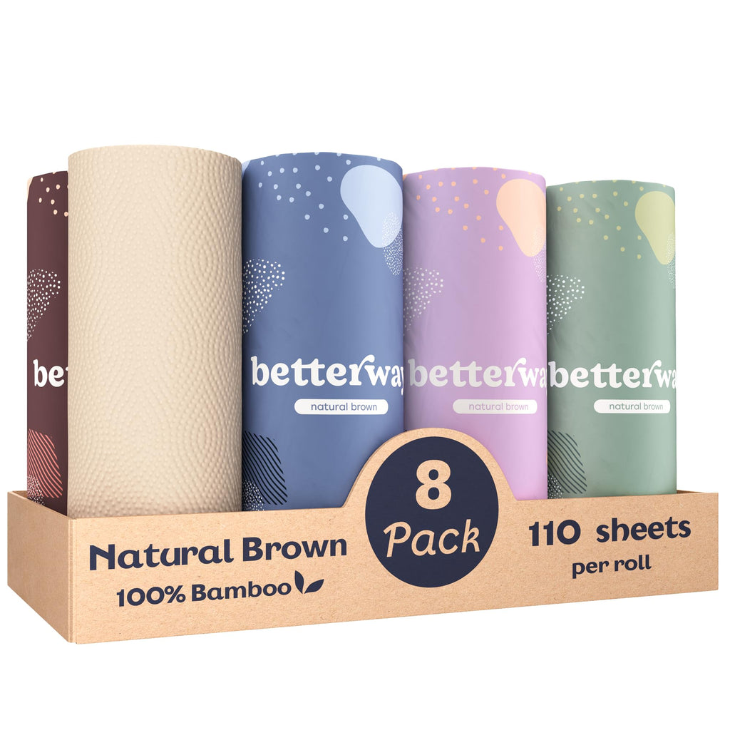 Bamboo Paper Towels 8 Rolls 2 Ply N841798