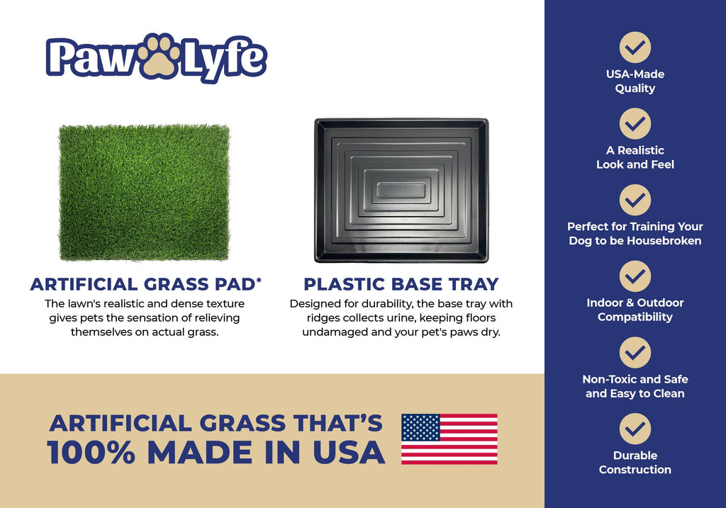 Artificial Grass Dog Potty with Tray E1342