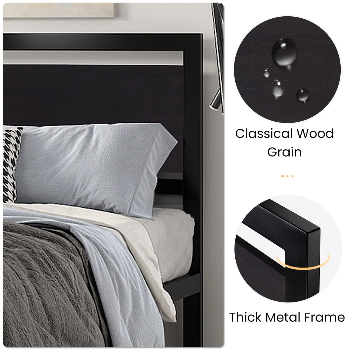 Queen Size Bed Frame with Headboard Y9905