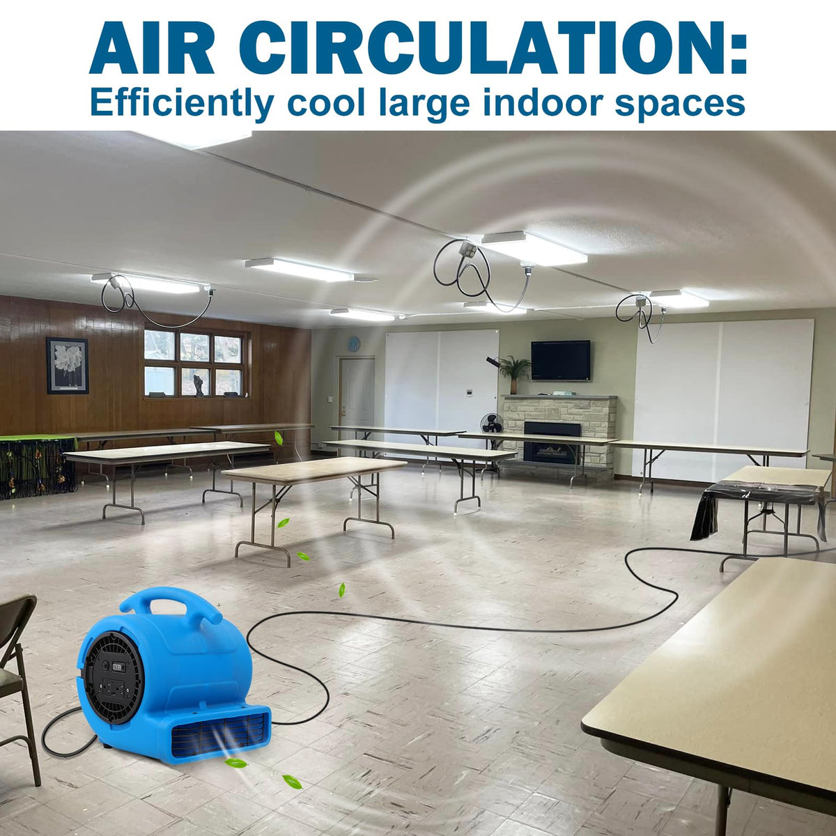1/4hp 1000CFM 2 Speed Air Mover Floor Fan K64227