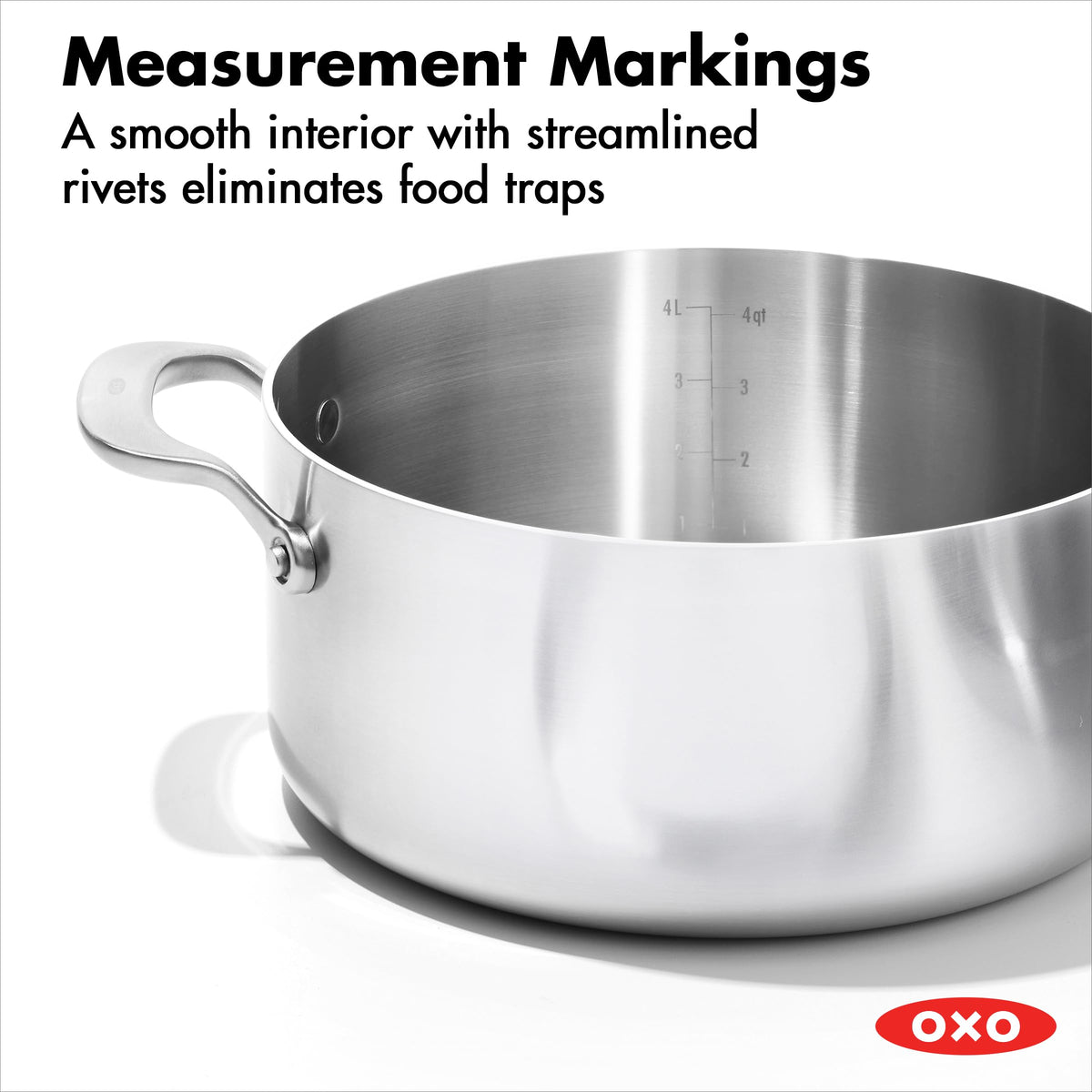 10 Piece Stainless Steel Cookware Set with Ceramic Nonstick Frying Pan L5839