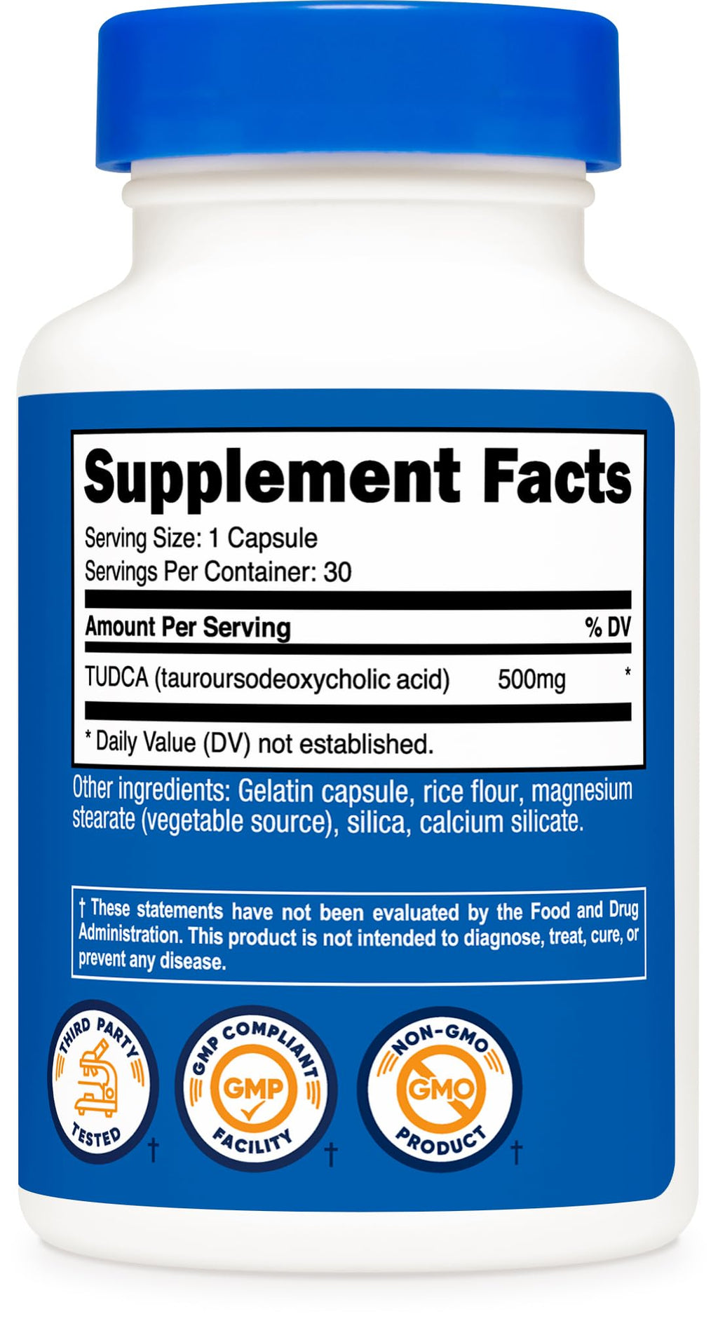 Tudca 500mg 30 Capsules Gluten Free D184064