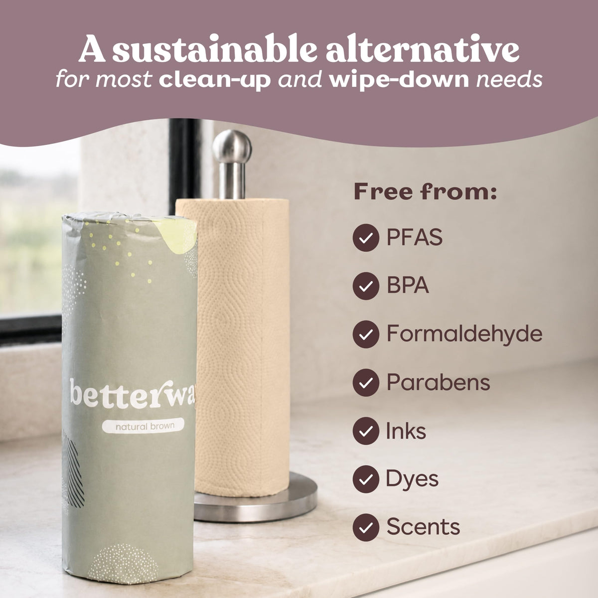 Bamboo Paper Towels 8 Rolls 2 Ply N841798