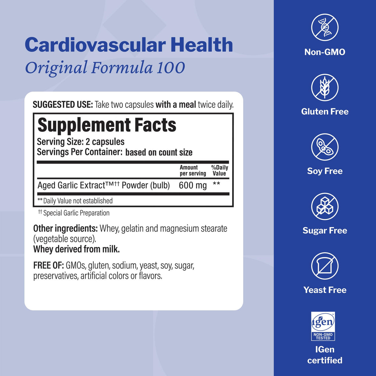 Aged Garlic Extract 300 Capsules A70846