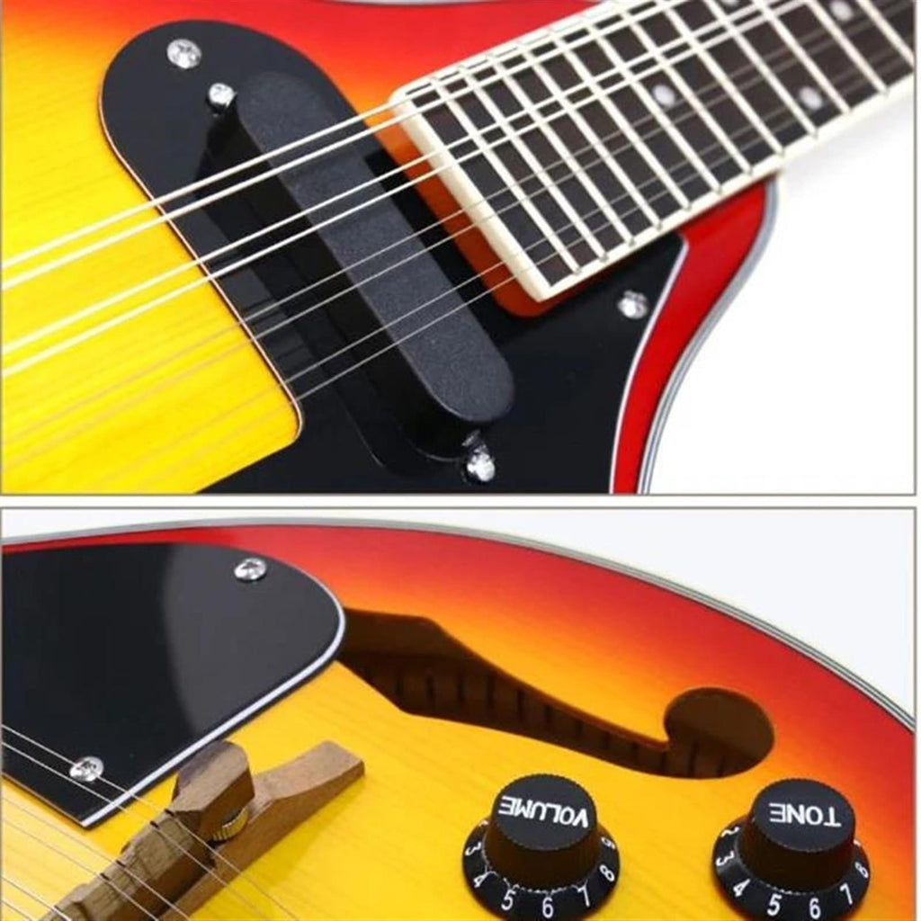 Spruce Acoustic Guitar 8 Strings Sunburst Mandolin Y729