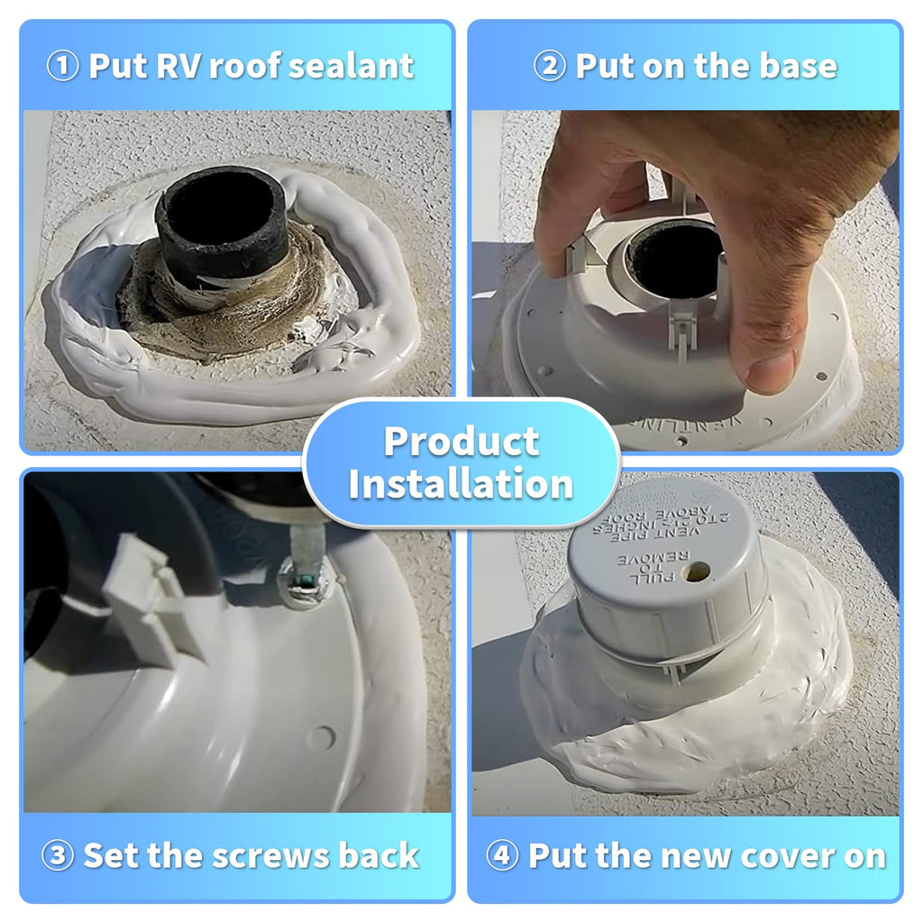 RV Plumbing Vent Caps 2 Pack White P586835