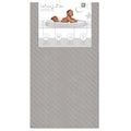 4” Firm Fiber Crib & Toddler Bed Mattress, Dual-Sided, Waterproof, Grey Embossed Vinyl Cover B2944