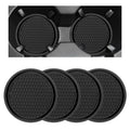 Black Non-Slip Silicone Car Cup Coasters H8088