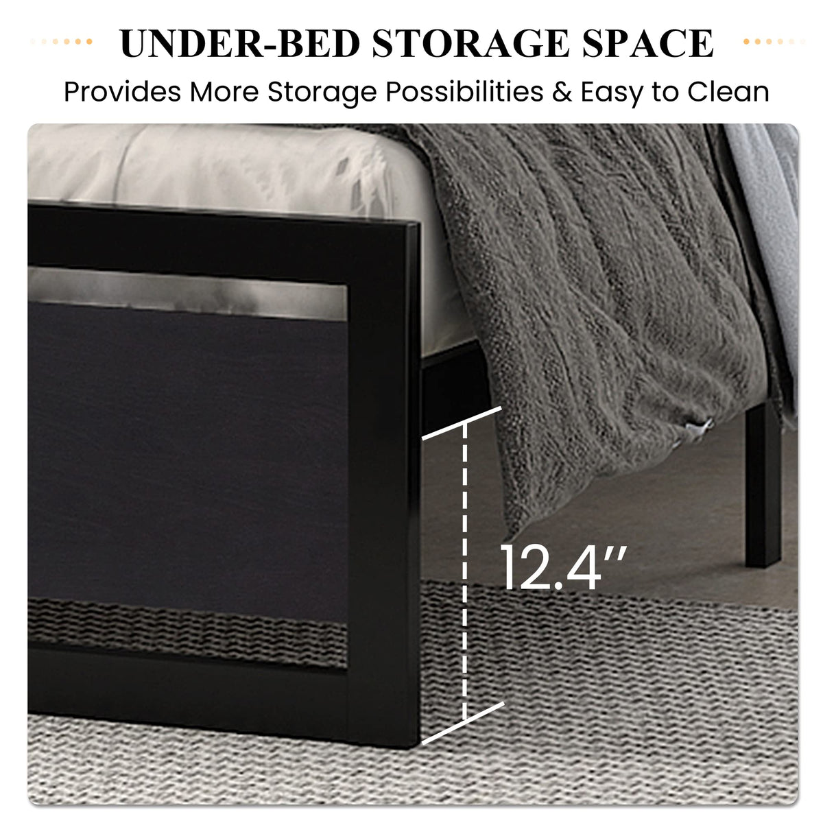 Queen Size Bed Frame with Headboard Y9905