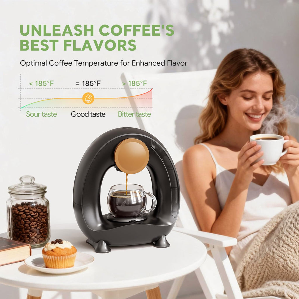 Single Serve Coffee Maker Black C385459