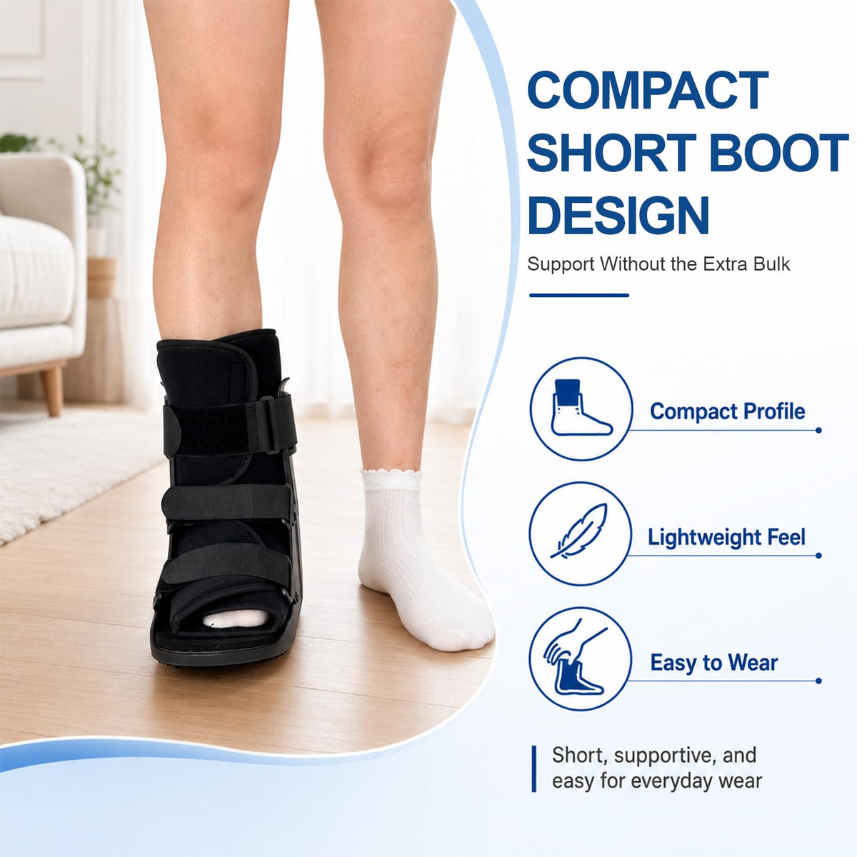 Adjustable Walking Boot for Foot Injury A614
