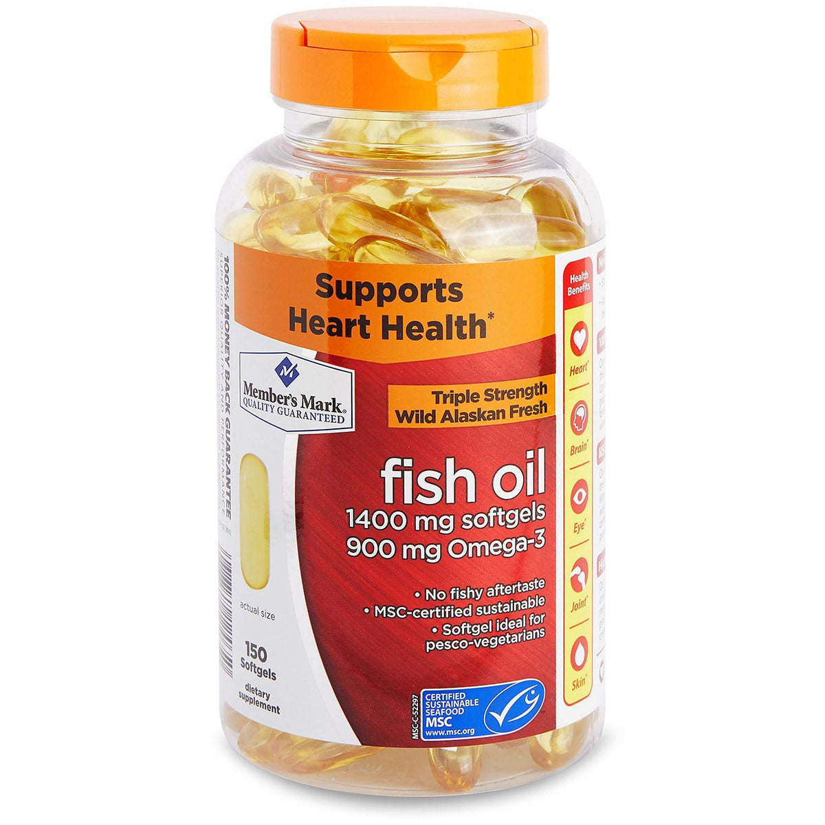 Omega 3 Fish Oil 1400 mg 150 Softgels J227398