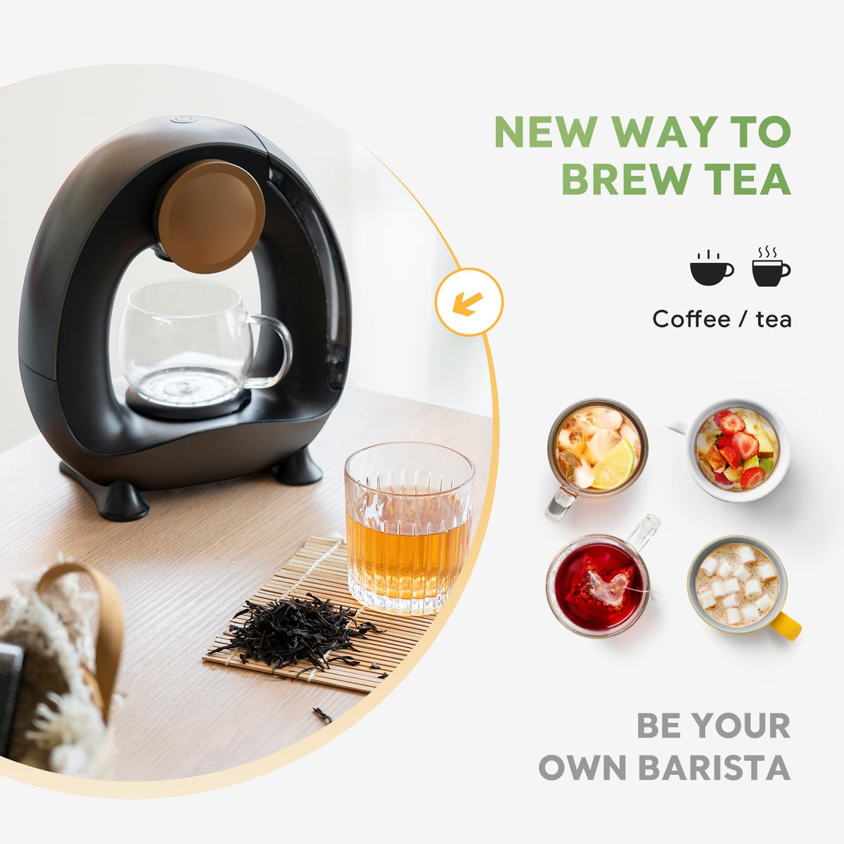 Single Serve Coffee Maker Black C385459