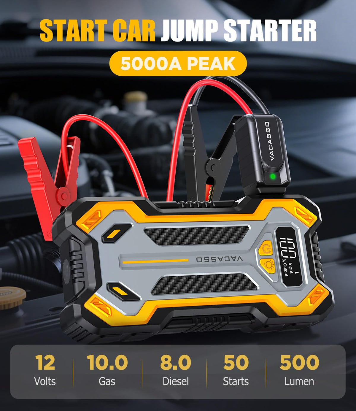 12V Portable Car Jump Starter O1813