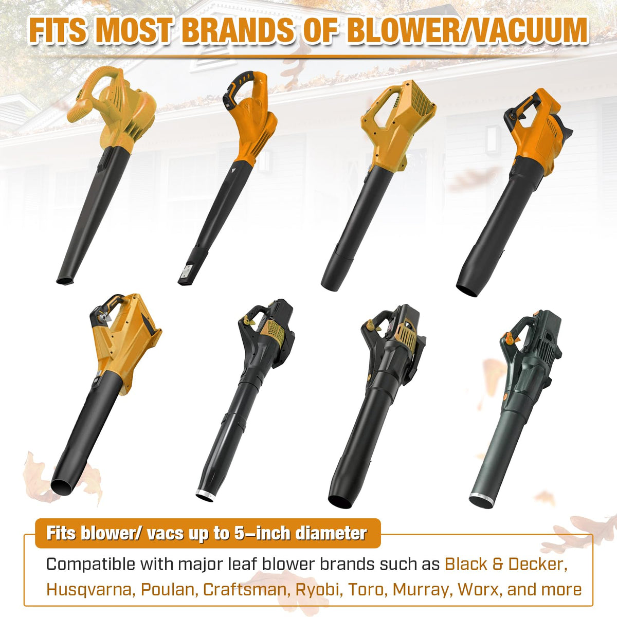 Leaf Blower Attachment with Reflector L144