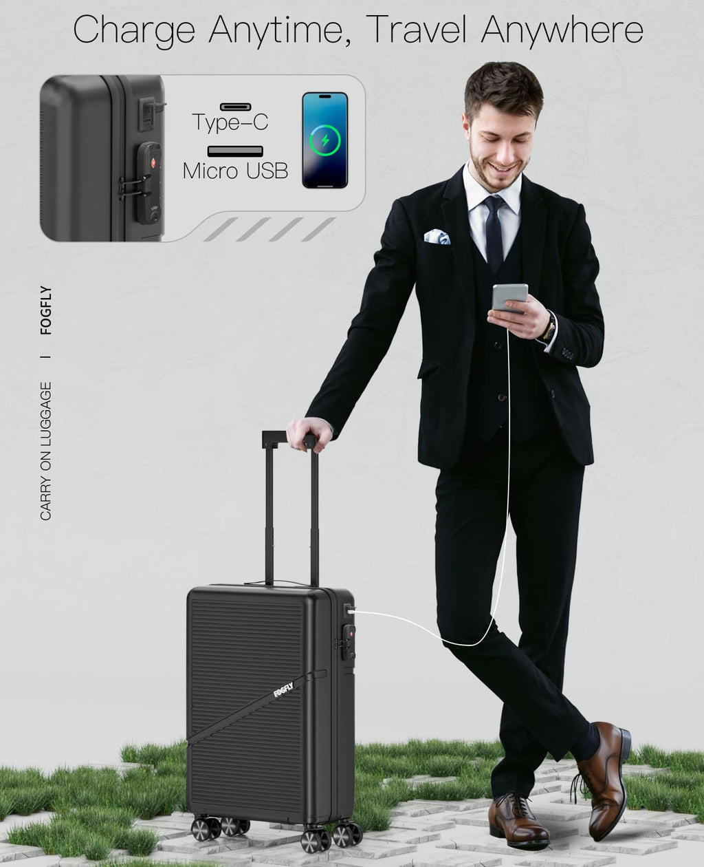 20 Inch Hardside Spinner Luggage with TSA Lock G8937