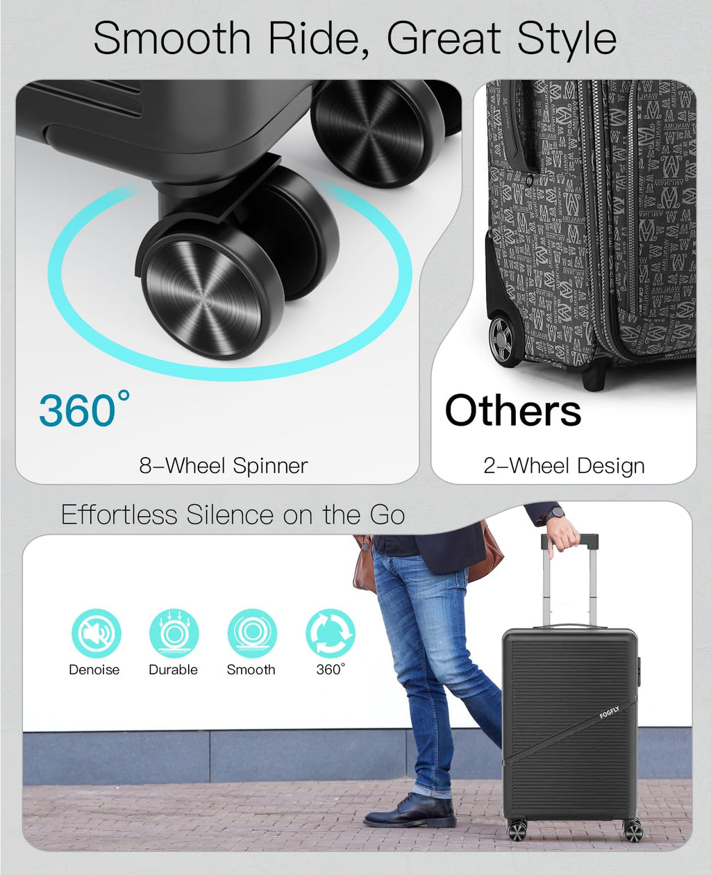 20 Inch Hardside Spinner Luggage with TSA Lock G8937
