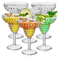 6 Pack 11oz Plastic Stemmed Margarita Glasses V271893