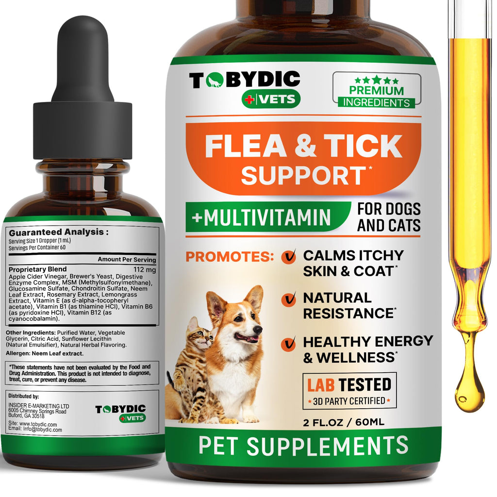 Oral Flea and Tick Prevention Supplement for Dogs and Cats C7813