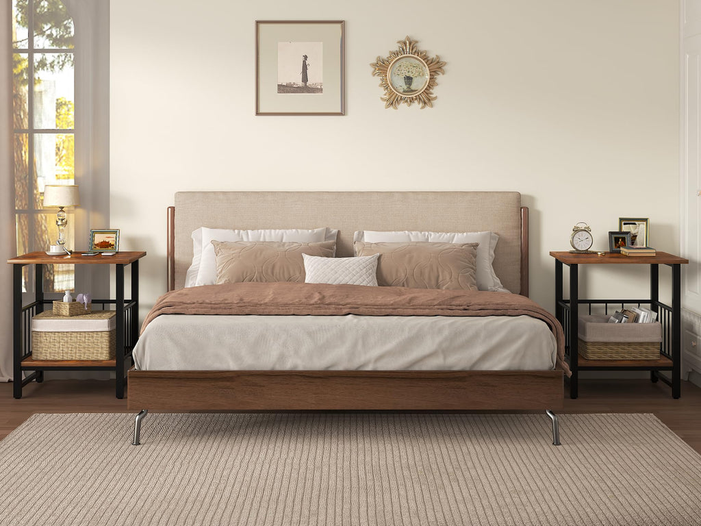 18” Square Side Table with Open Storage Shelf N581497