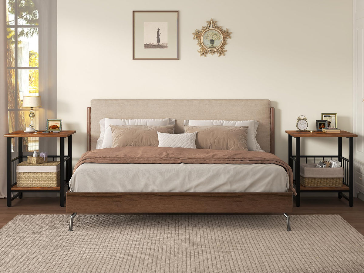 18” Square Side Table with Open Storage Shelf N581497