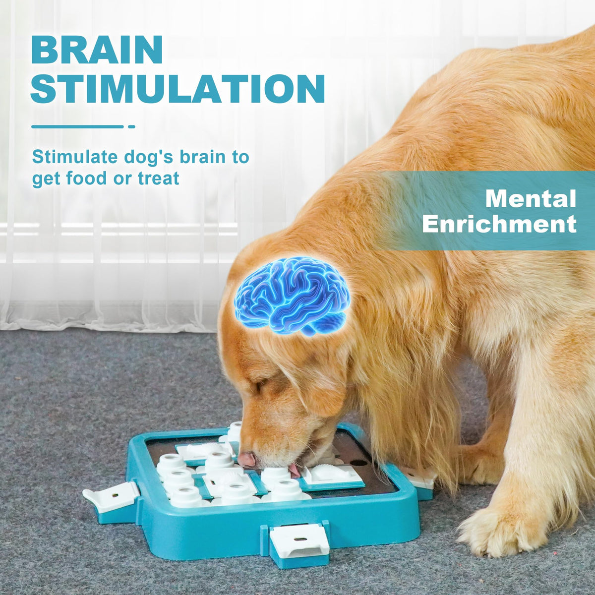 Dog Puzzle Toy Large Size Adjustable Levels Food Treat Game B46201