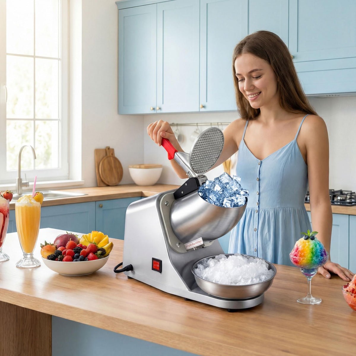 Electric Ice Crusher Shaved Ice Machine Q42998