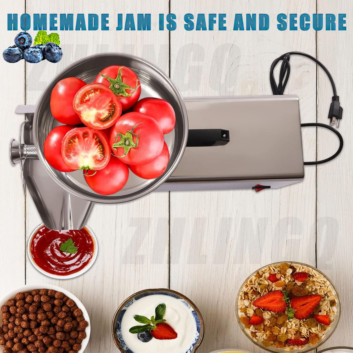 450W Stainless Steel Electric Tomato Strainer O25729