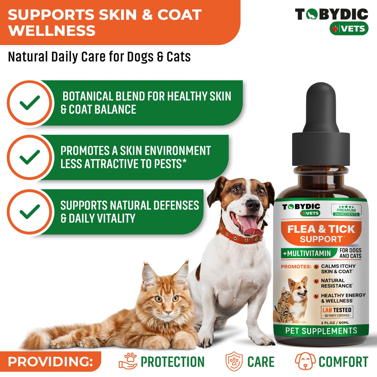 Oral Flea and Tick Prevention Supplement for Dogs and Cats C7813