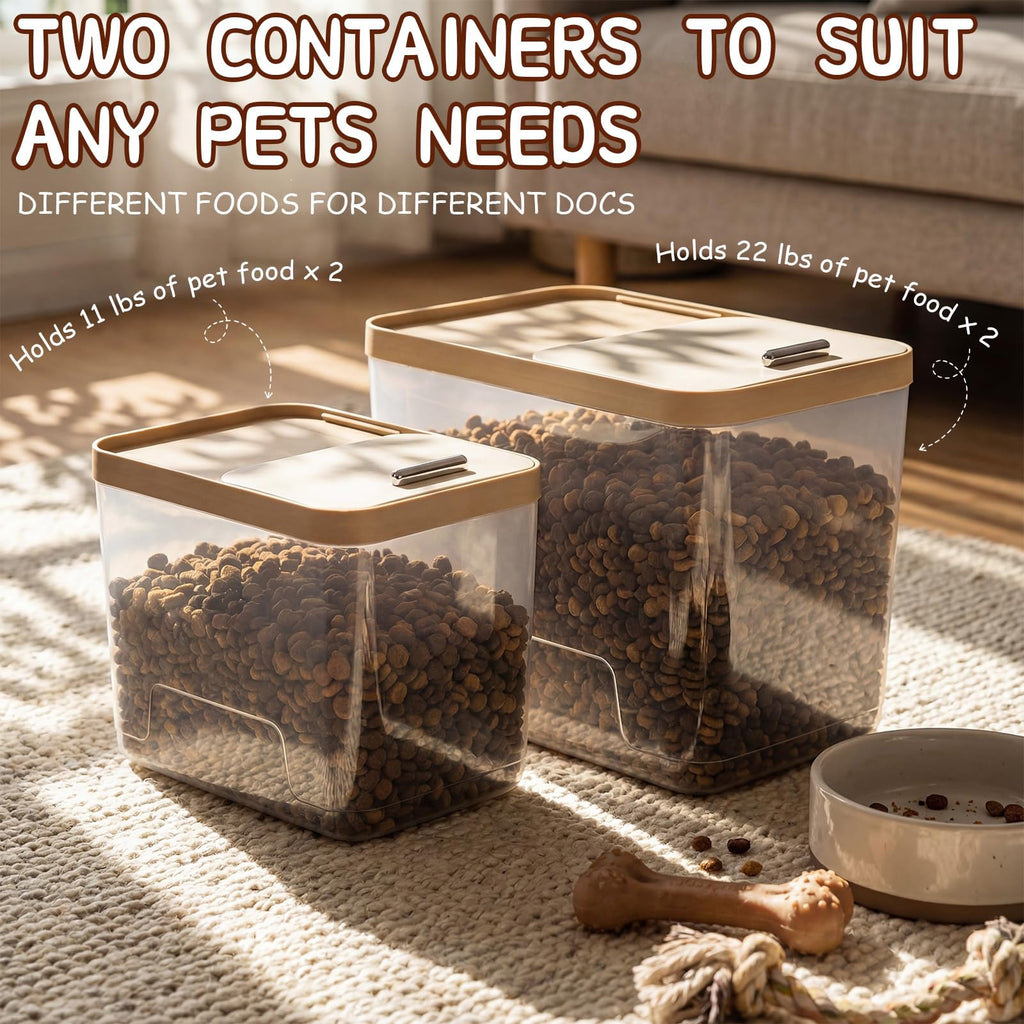 4 Pcs Clear Dog Food Storage Containers L789