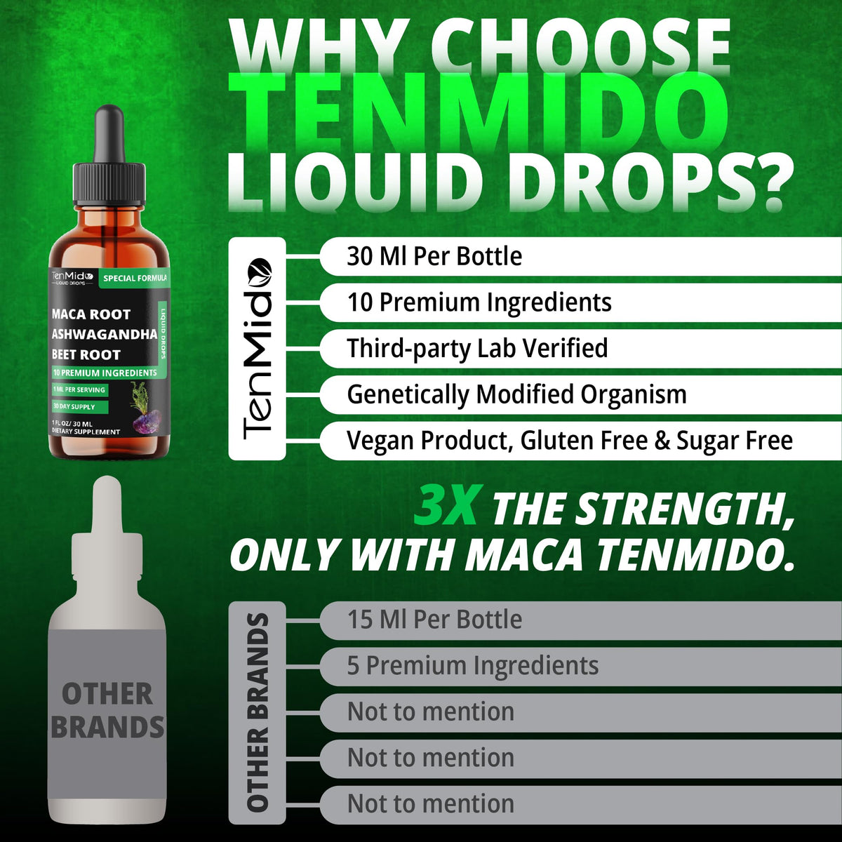 Maca Liquid Drops with Ashwagandha, Fenugreek, Beet Root, L-Arginine, Turmeric, Ginseng P452081