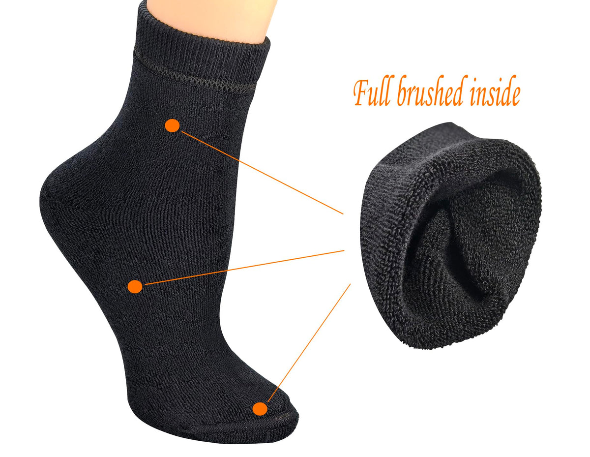 4 Pairs Warm Ankle Socks J338