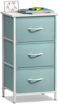 Aqua 3 Drawer Nightstand B4175