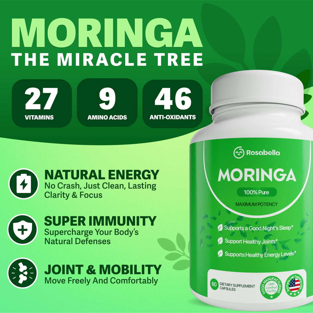 Moringa Capsules 120 Count J70466