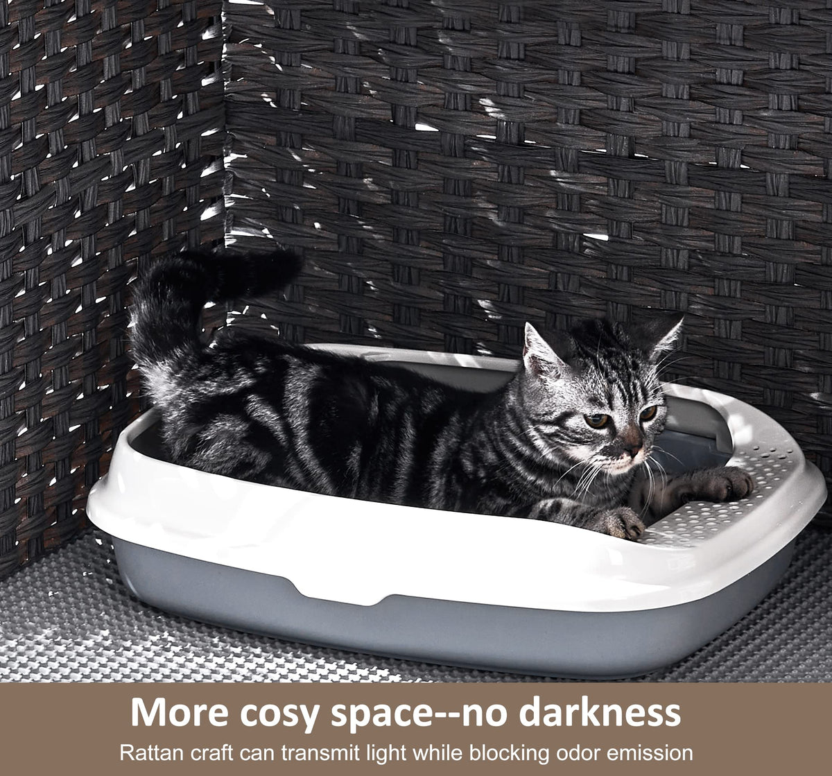 Cat Litter Box Enclosure with Door P672