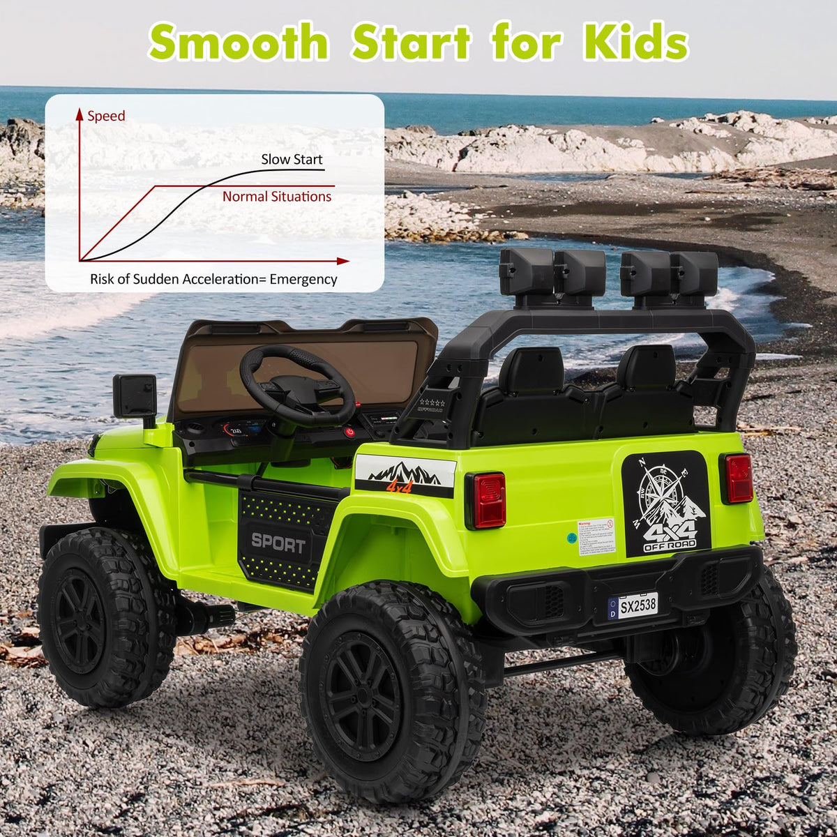 24V 2 Seaters Battery Powered Ride on Car H566946