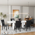 Black PU Dining Chairs Set of 6 P326316