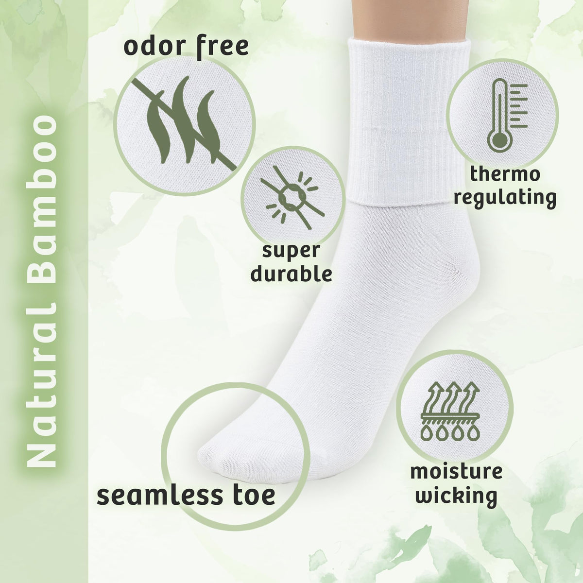 Kids Seamless Crew Socks S5180