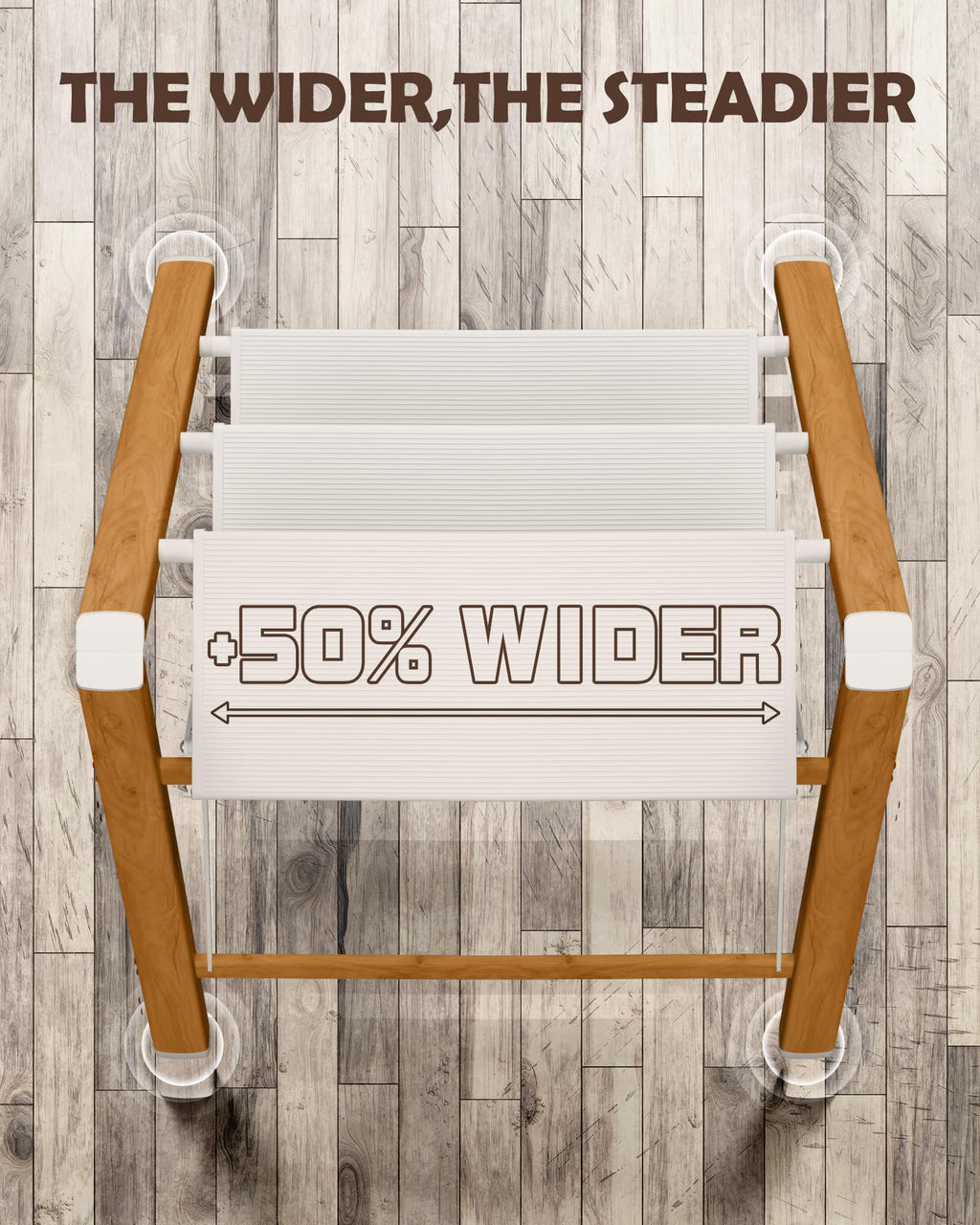 3 Step Stool with Anti-Slip Wide Pedal B2655