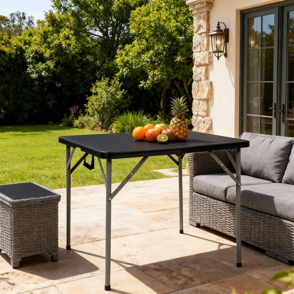 34" Black Folding Card Table B728803